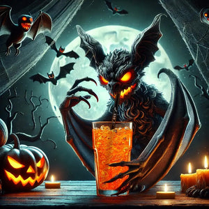 Halloween glass straws Spooky Vibes in Halloween colors - 8 inch (20 cm)