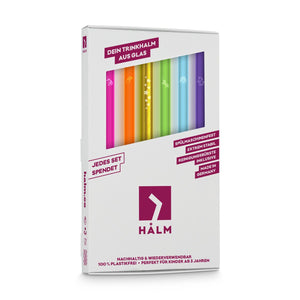 Unicorn Edition Glass Straws - 6 Unicorn Engravings in Different Colors