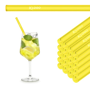 6x 20cm glass straws with personal engraving