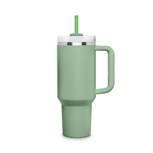 6x 12 inch (30 cm) Green Stanley glass straws for 40oz cups & Quencher & bottles 3 green shades