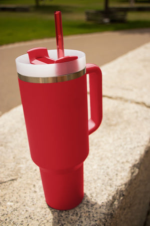 6x 12 inch (30 cm) Red Stanley glass straws for 40oz cups & Quencher & bottles 3 shades of red