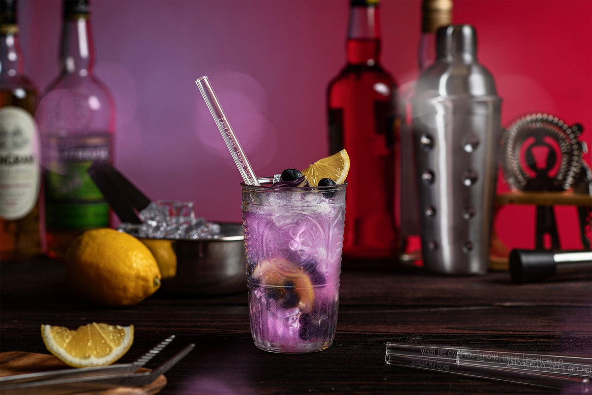 Limoncello Spritz Glass Straws - 6 Funny Limoncello Sayings on Straws