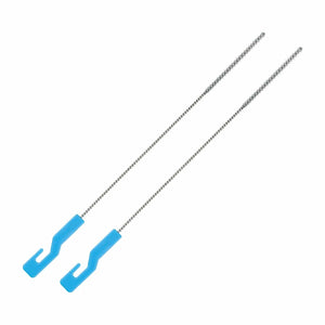 2x Profi-Reinigungsbürste für Glasstrohhalme - 30cm lang mit Griff