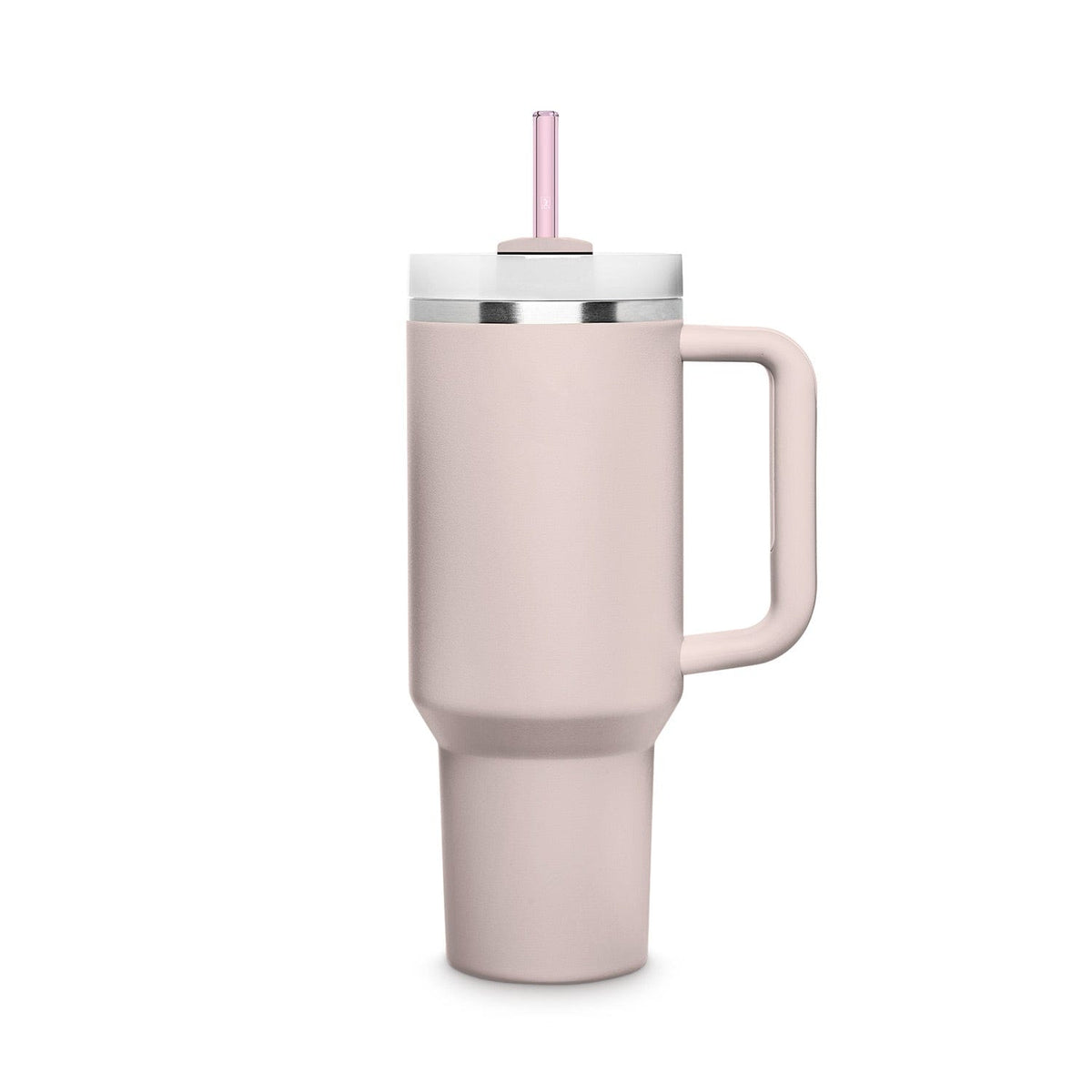 6x 12 inch (30 cm) pink glass straws for Stanley Cup Quencher 3 pink colors