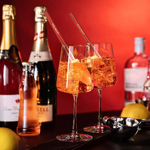 Aperol Spritz glasstrohhalm cocktail mit-prosecco-sommer getranke cocktails holi aperoli-queen aperol gravierte spruche HALM glasstrohhalme