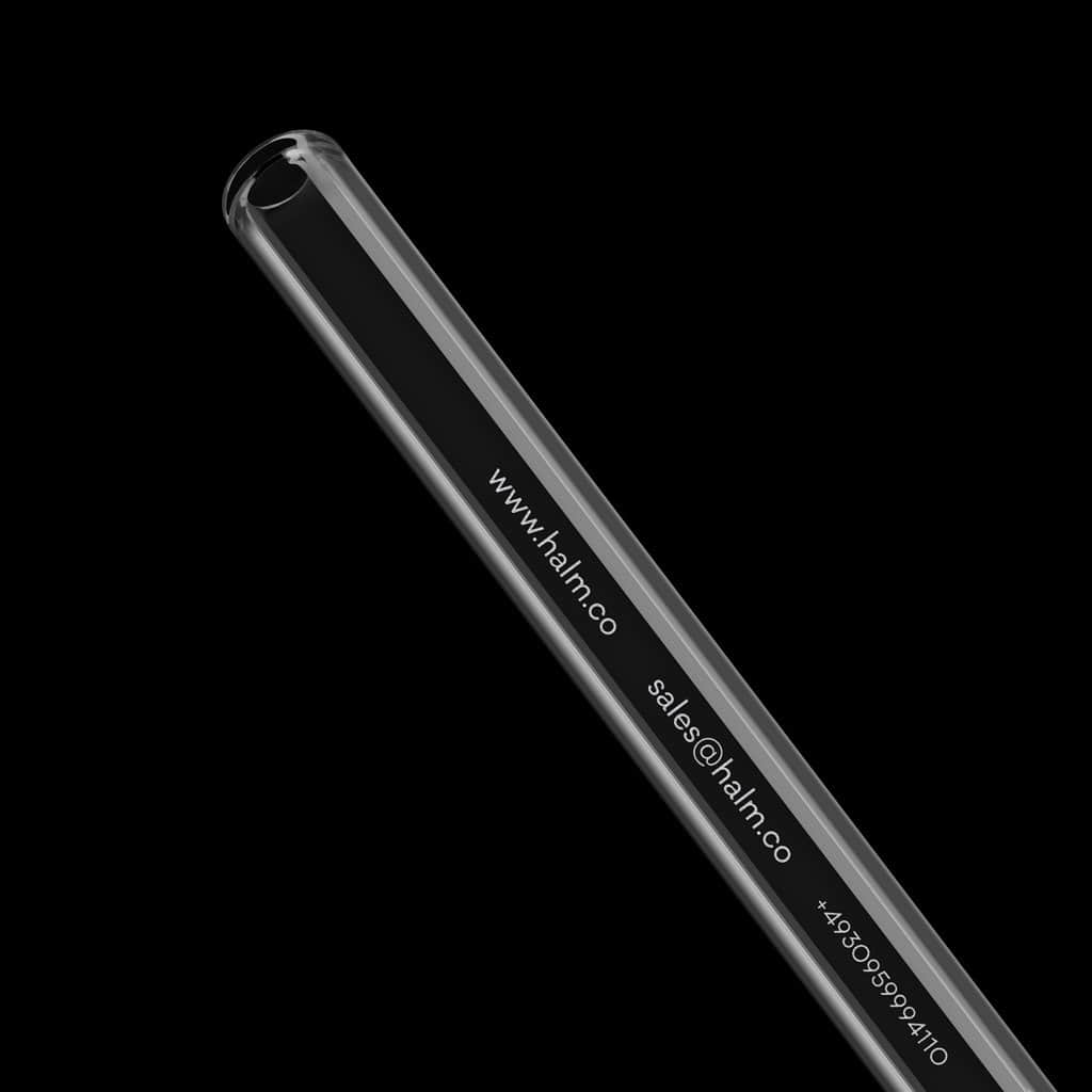 HALM Glasstrohhalme Glastrinkhalm Gravur Musterfoto mit Freigabe