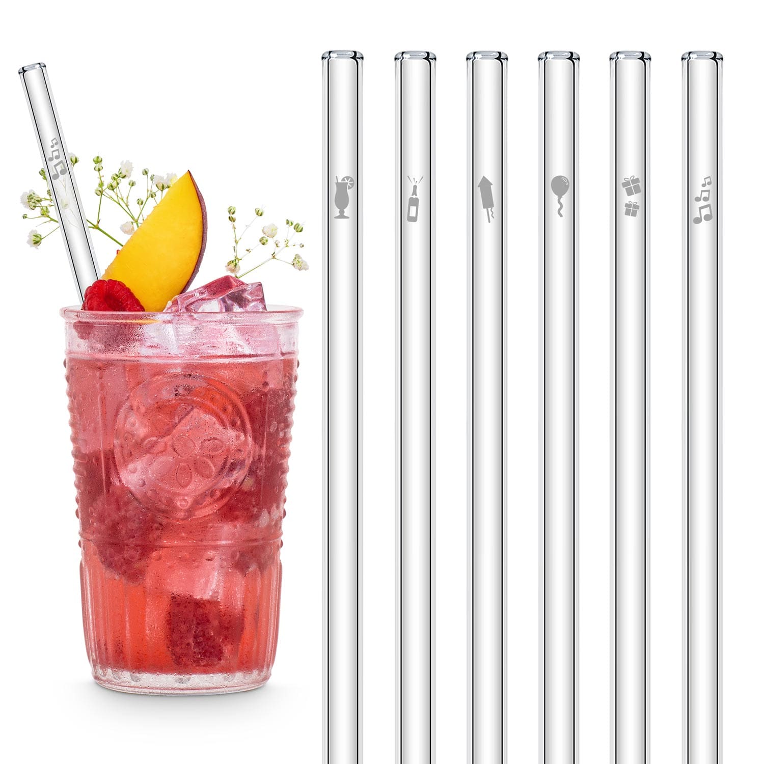 HALM Strohhalme aus glas als party geschenk nachhaltig geburtstag feiern