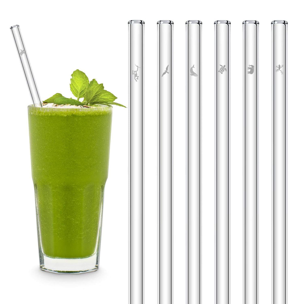 FROG On Green GLASS STRAW - Reusable Straws, Glass Straws, Glass Drinking  Straw, Frog Straws, Tumbler Straws, Green Straw